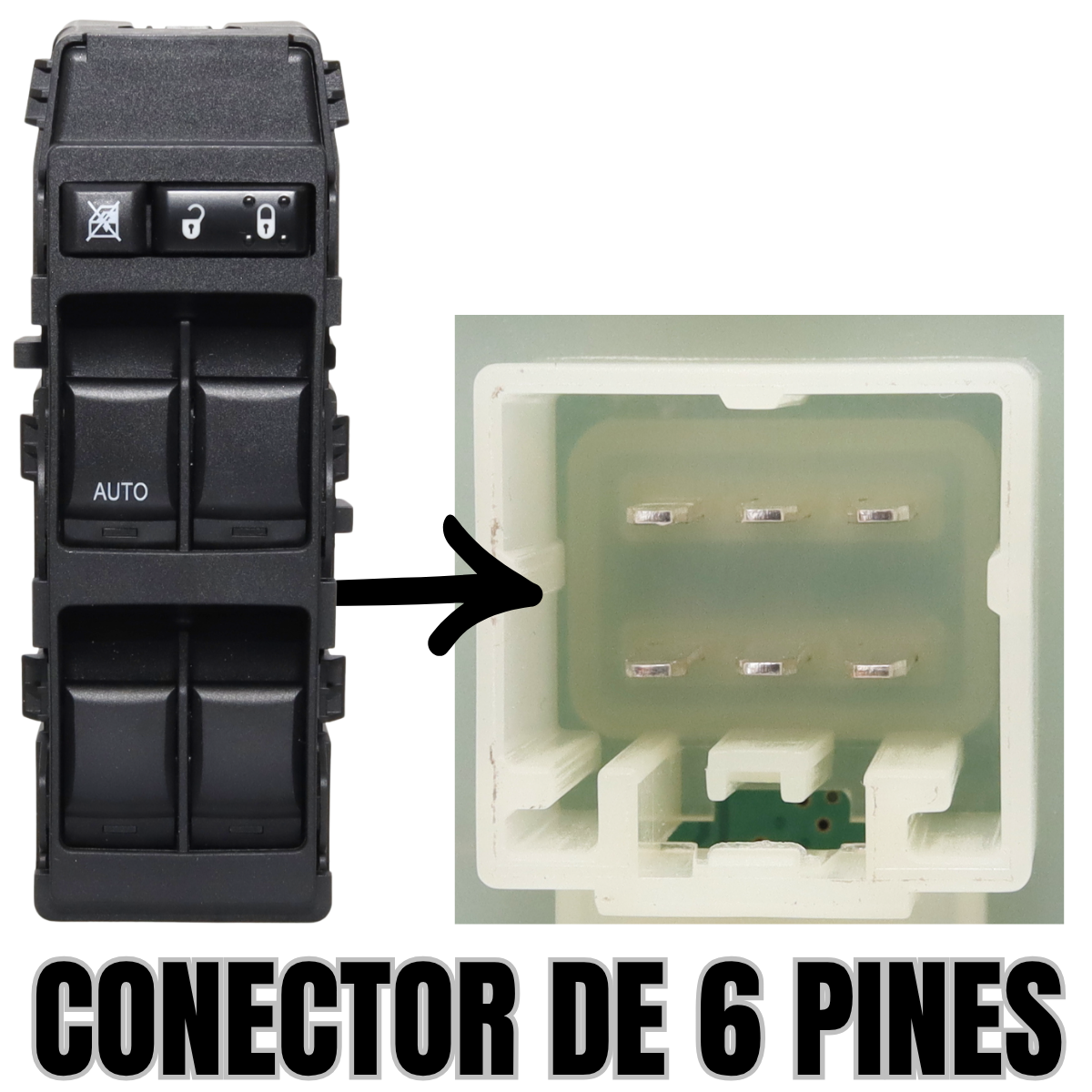 switch control maestro cristales eléctricos jeep compass 07-14