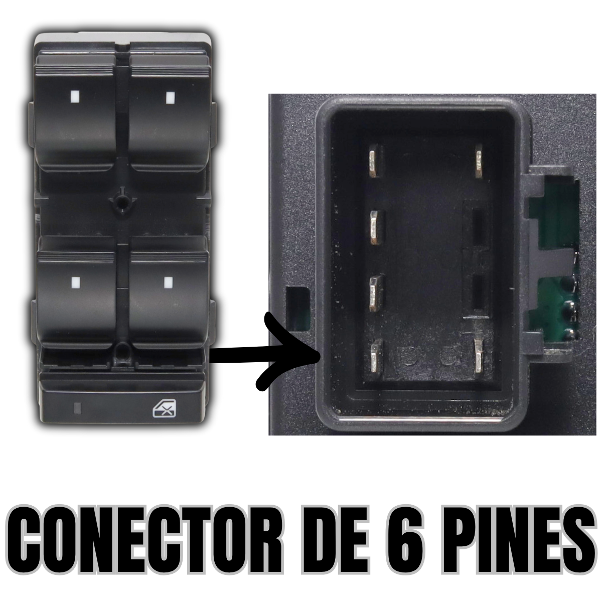 switch control maestro cristales eléctricos chevrolet traverse 09-15