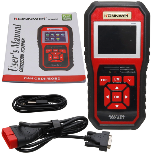 escaner automotriz multimarca konnwei kw850 motor transmisión obd2