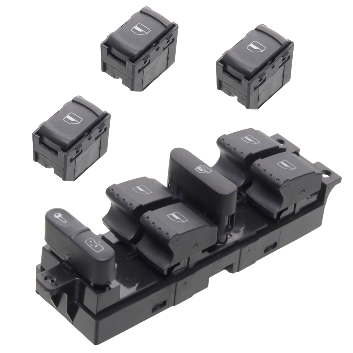 kit switch controles cristales eléctricos volkswagen jetta a4 99-07