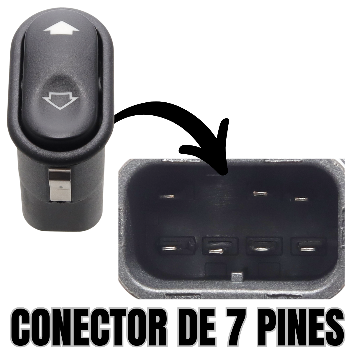 switch botón cristal eléctrico pasajero ford ranger 04-10