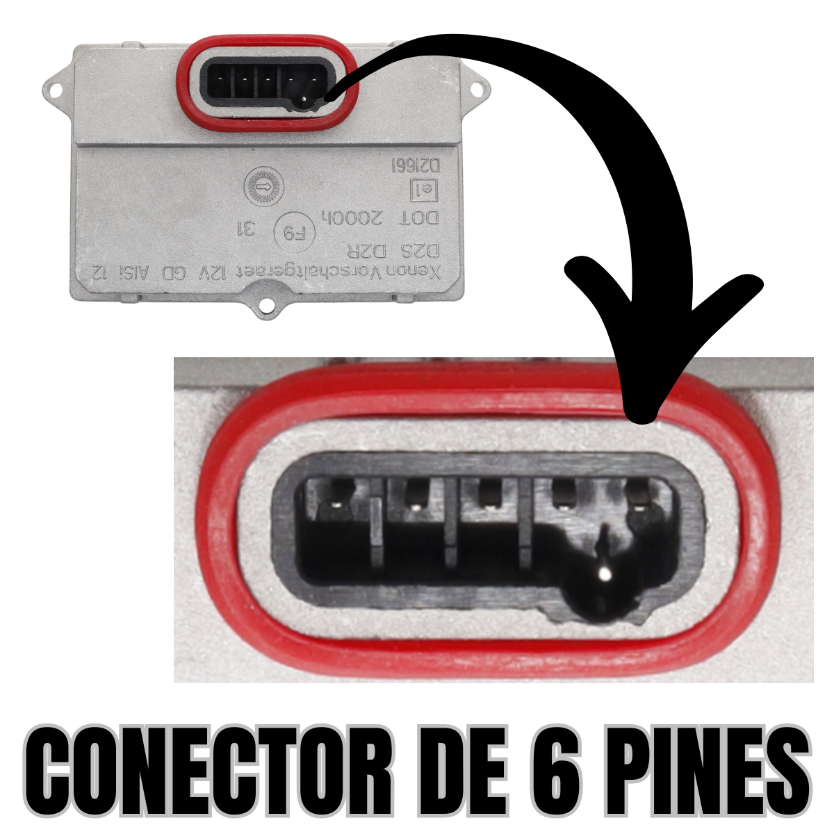 balastra foco luz xenón audi a8 04-08