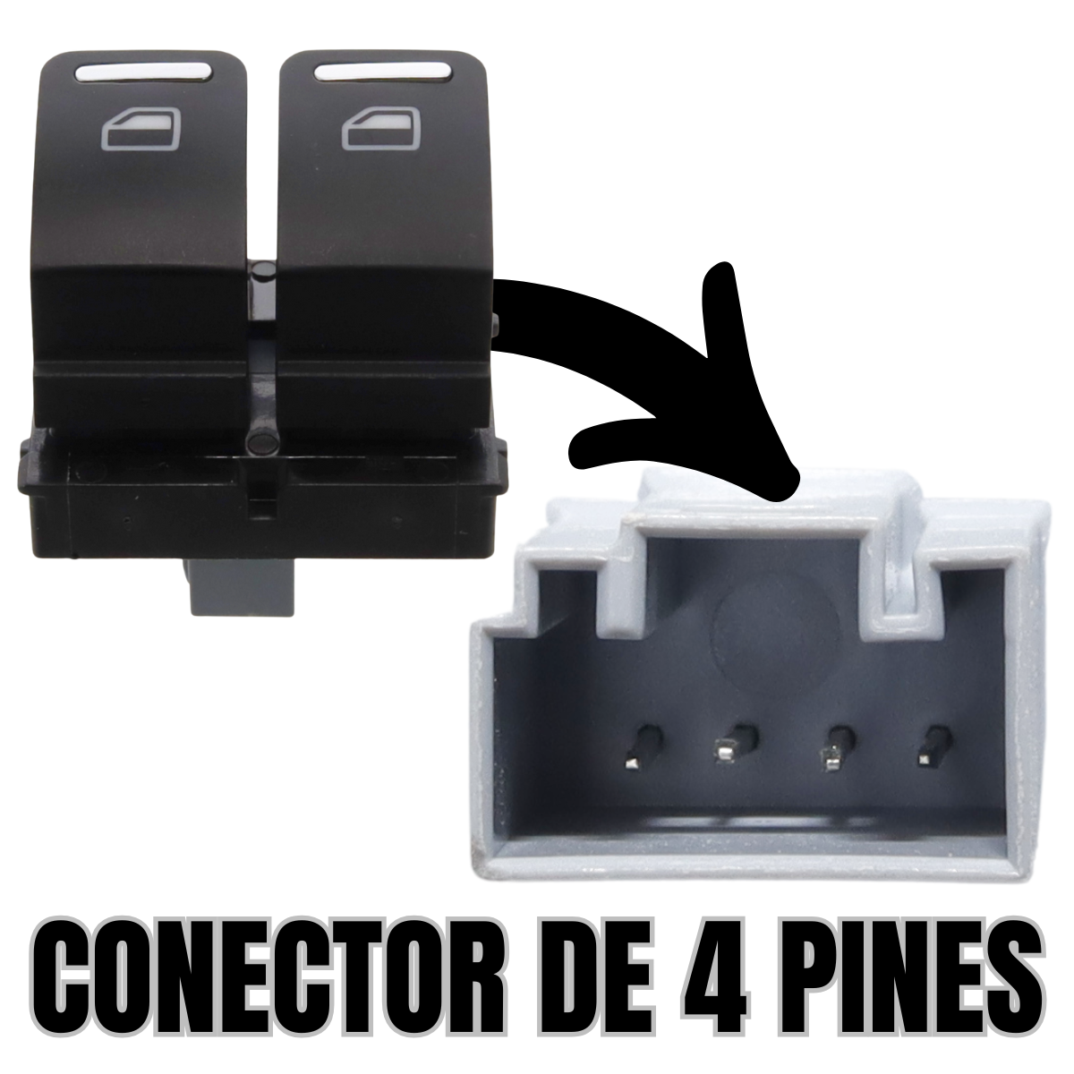 switch control maestro cristales eléctricos volkswagen beetle 12-19