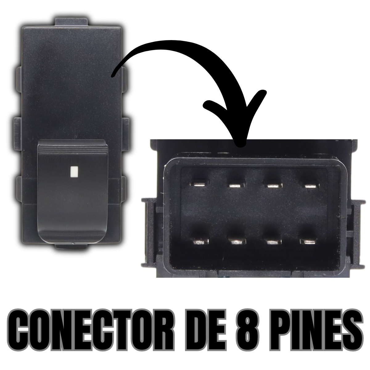 switch botón individual cristal eléctrico pasajero chevrolet traverse 09-15