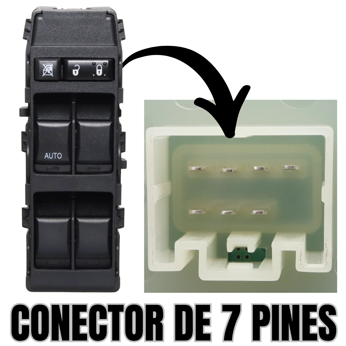 switch control maestro cristales eléctricos jeep compass 07-14