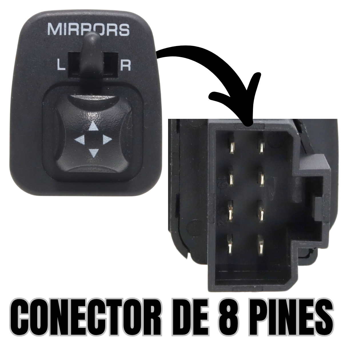 switch control espejos eléctricos ford f150 99-03