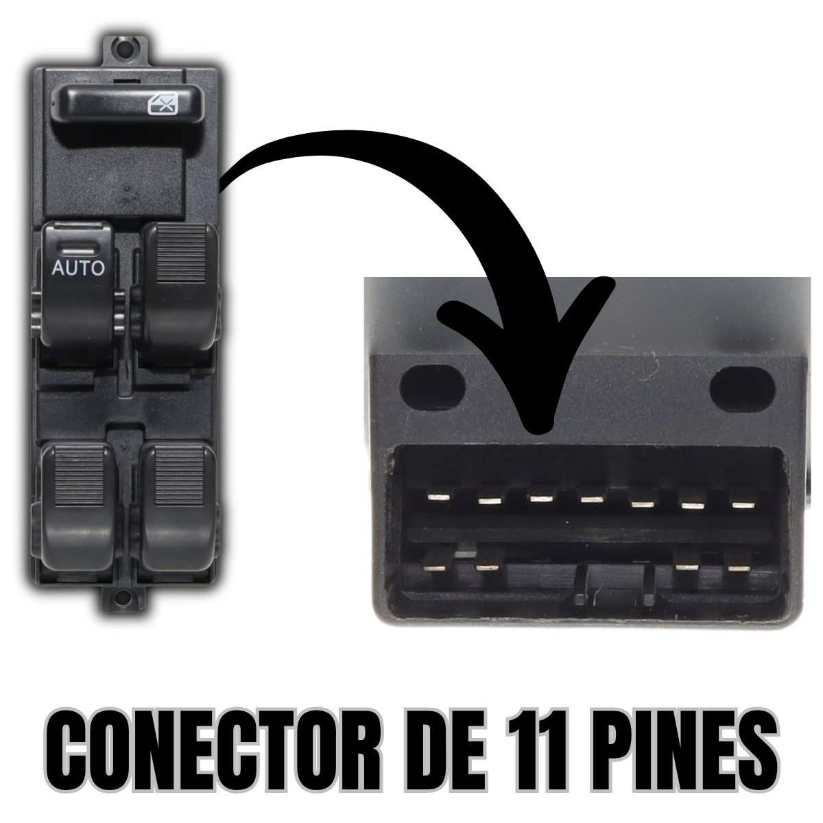 kit switch controles cristales eléctricos toyota avanza
