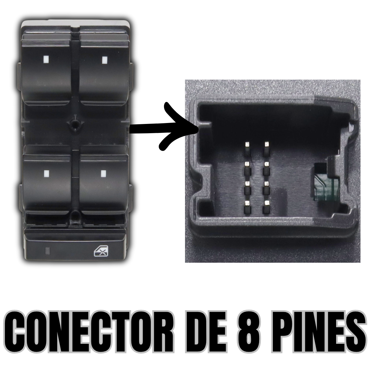 switch control maestro cristales eléctricos chevrolet traverse 09-15