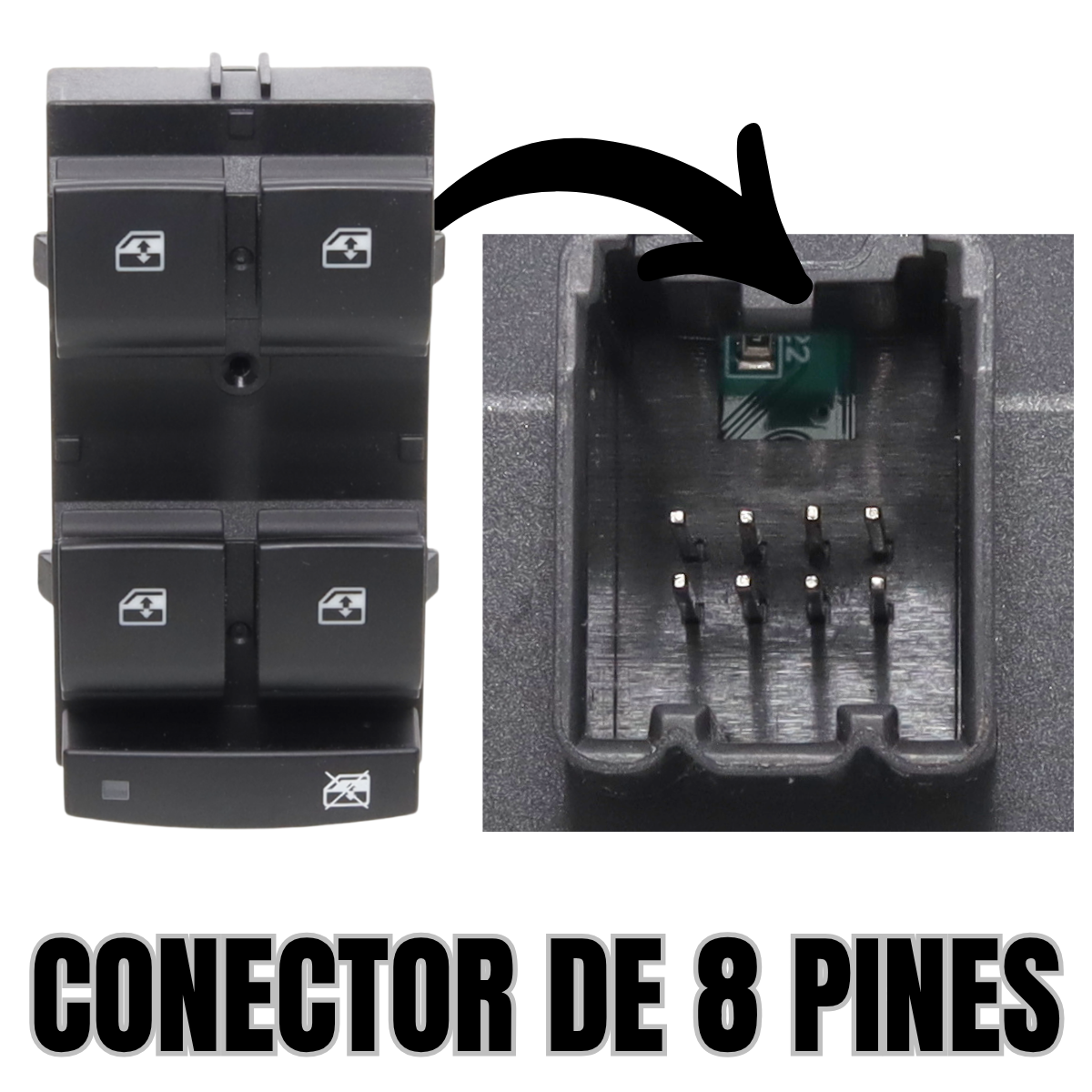 switch control maestro cristales eléctricos chevrolet cruze 10-16